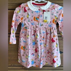Boden Jersey Collared Dress/ 6-9 mos/ Pink